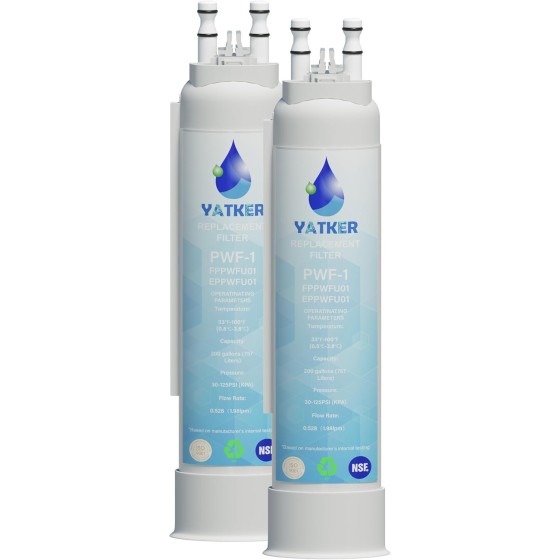 FPPWFU01 Water Filter Replacement for, Compatible with Frigidaire FPPWFU01 Water Filter, EPPWFU01 PureAdvantage PurePour PWF-1 (2 Pack)